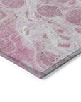 Faerara Pink Washable Indoor-Outdoor Rug