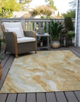 Addison Rugs Faerel Gold Washable Indoor-Outdoor Rug