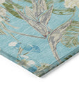 Addison Rugs Faereth Teal Washable Indoor-Outdoor Rug