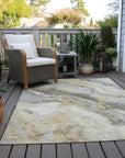 Addison Rugs Faeriel Gold Washable Indoor-Outdoor Rug