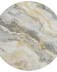 Addison Rugs Faeriel Gold Washable Indoor-Outdoor Rug