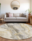 Addison Rugs Faeriel Gold Washable Indoor-Outdoor Rug