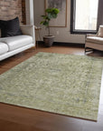 LOOMLAN Rugs Felissae Green Washable Indoor-Outdoor Rug