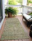 LOOMLAN Rugs Felissae Green Washable Indoor-Outdoor Rug