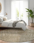 LOOMLAN Rugs Felissae Pewter Washable Indoor-Outdoor Rug