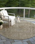 LOOMLAN Rugs Felissae Pewter Washable Indoor-Outdoor Rug