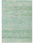 LOOMLAN Rugs Flamara Green Washable Indoor-Outdoor Rug