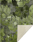 Addison Rugs Floral Green Washable Indoor-Outdoor Rug