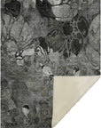 Addison Rugs Floral Grey Washable Indoor-Outdoor Rug