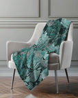 Addison Rugs Floral Teal Washable Indoor-Outdoor Rug