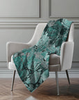Addison Rugs Floral Teal Washable Indoor-Outdoor Rug