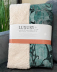 Addison Rugs Floral Teal Washable Indoor-Outdoor Rug