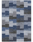 Addison Rugs Flowing Harmony Blue Washable Indoor-Outdoor Rug