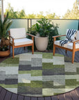 Addison Rugs Flowing Harmony Green Washable Indoor-Outdoor Rug