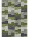 Addison Rugs Flowing Harmony Green Washable Indoor-Outdoor Rug