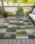 Addison Rugs Flowing Harmony Green Washable Indoor-Outdoor Rug