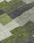 Addison Rugs Flowing Harmony Green Washable Indoor-Outdoor Rug