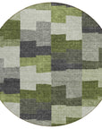 Addison Rugs Flowing Harmony Green Washable Indoor-Outdoor Rug