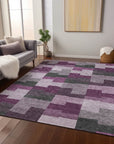 Addison Rugs Flowing Harmony Red Washable Indoor-Outdoor Rug