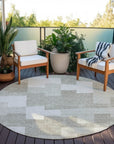 Addison Rugs Flowing Harmony Taupe Washable Indoor-Outdoor Rug