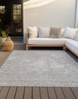 Addison Rugs Fluid Drift Taupe Washable Indoor-Outdoor Rug