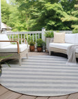 Addison Rugs Fluid Mirage Pewter Washable Indoor-Outdoor Rug