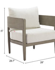 Zuo Modern Foret Olefin Fabric Outdoor Armchair