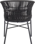 Freycinet Dining Chair (Set of 2) Black-Outdoor Dining Chairs-Zuo Modern-LOOMLAN
