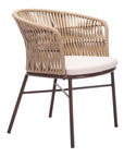 Freycinet Dining Chair (Set of 2) Natural-Outdoor Dining Chairs-Zuo Modern-LOOMLAN