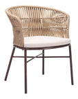 Freycinet Dining Chair (Set of 2) Natural-Outdoor Dining Chairs-Zuo Modern-LOOMLAN