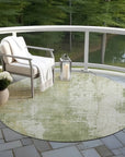 LOOMLAN Rugs Fyerra Green Washable Indoor-Outdoor Rug