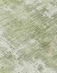 LOOMLAN Rugs Fyerra Green Washable Indoor-Outdoor Rug