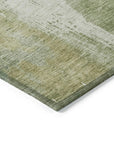 LOOMLAN Rugs Fyerra Green Washable Indoor-Outdoor Rug