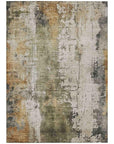 LOOMLAN Rugs Fyerra Olive Washable Indoor-Outdoor Rug