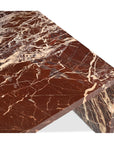 Rosa Rosso Levanto Marble Outdoor Coffee Table