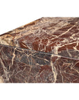 Rosa Rosso Levanto Marble Outdoor Coffee Table