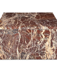 Rosa Rosso Levanto Marble Outdoor Coffee Table
