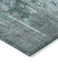 Galara Teal Washable Indoor-Outdoor Rug