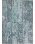 Galara Teal Washable Indoor-Outdoor Rug