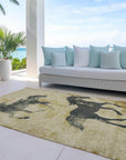 Addison Rugs Galas Gold Washable Indoor-Outdoor Rug