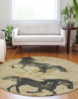 Addison Rugs Galas Gold Washable Indoor-Outdoor Rug