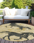 Addison Rugs Galas Gold Washable Indoor-Outdoor Rug