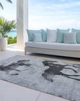Addison Rugs Galas Gray Washable Indoor-Outdoor Rug