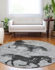 Addison Rugs Galas Gray Washable Indoor-Outdoor Rug