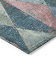 Addison Rugs Galon Blue Washable Indoor-Outdoor Rug