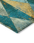 Addison Rugs Galon Teal Washable Indoor-Outdoor Rug