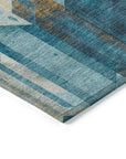 Addison Rugs Galor Teal Washable Indoor-Outdoor Rug
