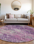 Addison Rugs Galyn Purple Washable Indoor-Outdoor Rug