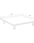 SUNPAN Geneve Aluminum Outdoor Coffee Table