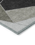 Addison Rugs Gentle Waves Chocolate Washable Indoor-Outdoor Rug